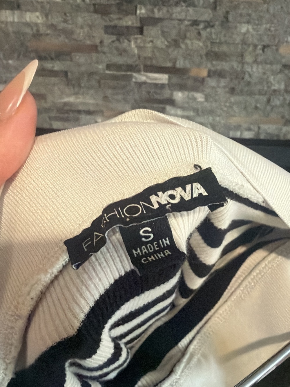 Fashion Nova Black & White Striped Strapless Midi Dress - Picture 5 of 5